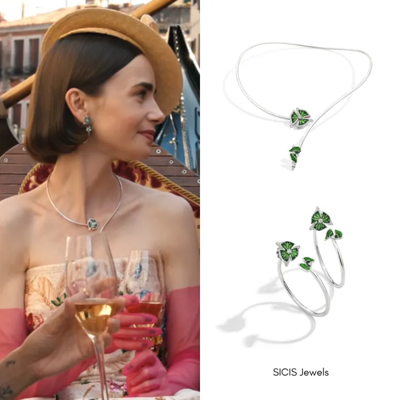 Emily’s Green Diamond Jewelry Set