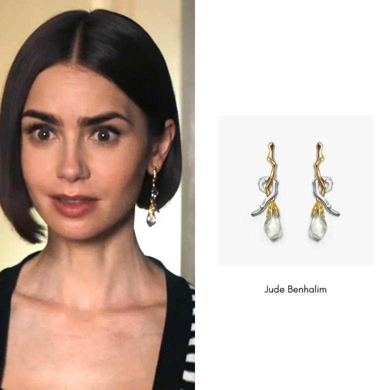 Emily’s Two-Tone Resin Drop Earrings