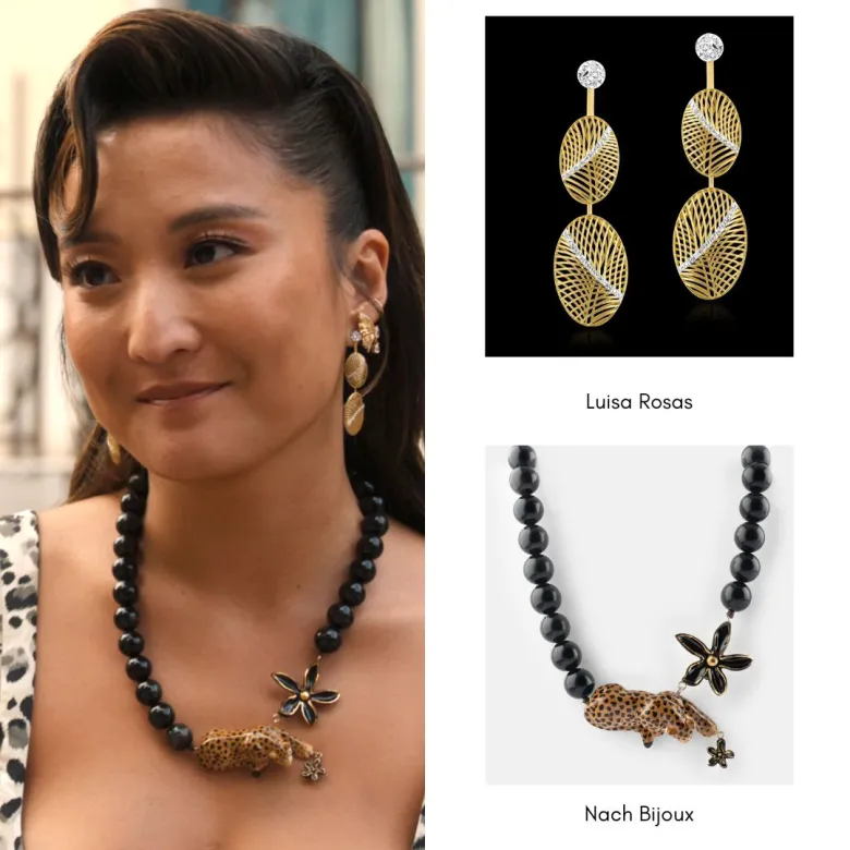 Mindy’s Chunky Leopard Pearl Necklace